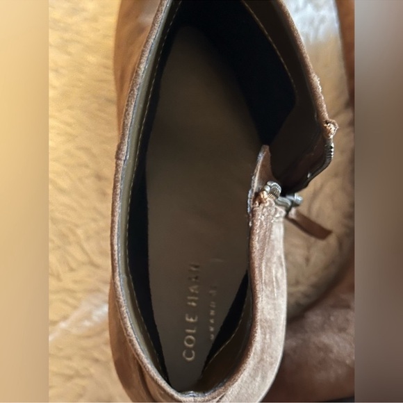 Cole Haan Brown Suede Ankle Boots Size 10 - Picture 8 of 8